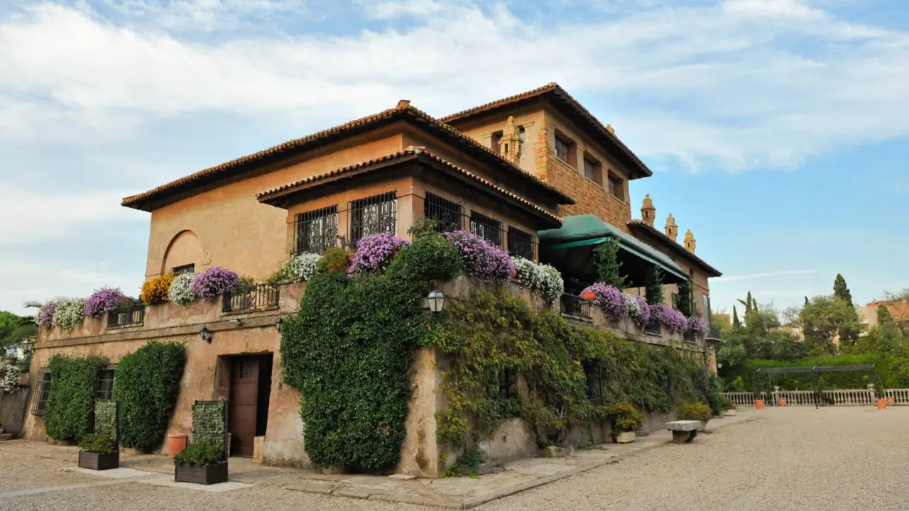 La facciata di Villa Giovanelli Fogaccia vista dal parco
